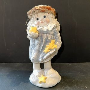 Kristin Cast Art blue eyed Angel/stars 7.5" tall. Dreamsicle "Miss Morning Star"